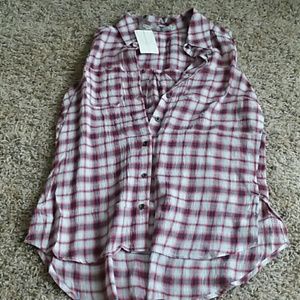 Sleeveless farm shirt